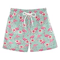 Boys Swim Trunks with Mesh Lining Toddler Beach Swimsuit Board Shorts Quick Dry for Kids Drawstring