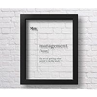 Transparent Management Definition Print Gift