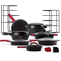 Cuisinel Cast Iron 23-Pc Cookware Set - 8