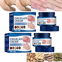 Chilblain Cream,Anti-cracking Frostbite Moisturiser Deep Nourishing,Cracked Skin Repair Cream,Foot Cream for Dry Cracked Heels Repair Balm Hand (2PC)
