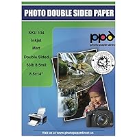 PPD Inkjet Matte Double Sided Heavyweight Photo quality Paper Legal 8.5 x 14