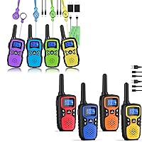 Wishouse Walkie Talkies for Kids Adults Family Long Range Rechargeable 8 Pack