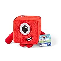 hand2mind Numberblocks One Plush - Cute Numberblocks Stuffed Toy for Imaginative Play (7 in.)