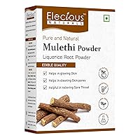 Mulethi Powder for Face, Hair, Eating, Yashtimadhu Powder, Liquorice (Licorice) Powder for Skin Edible Hair and Skin Care Natural, Preservative-Free 200gm