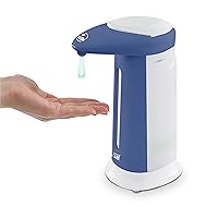 Touchless Soap, Hand Sanitizer Dispenser – Battery Operated Automatic Soap Dispenser with Dripless Design, Motion Sensor, Easy Clean (355 ml / 12 oz)