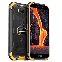 Ulefone Android 12 4G Outdoor Smartphone Without Contract, Armor X6 Pro, Quad-Core 4GB + 32GB, 5.0 Inch IP68 Robust Mobile Phone, Dual SIM, 13MP Underwater Dual Camera, 4000mAh, Face Unlock, NFC FM