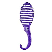 Wet Brush Shower Hair Brush Detangler - Exclusive Ultra-soft IntelliFlex Bristles - Minimizes Pain And Protects Against Split Ends and Breakage - Comb For Women, Men, Wet & Dry Hair - Purple Glitter