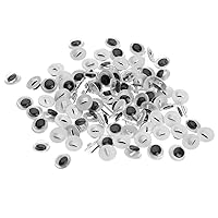 dophee 100Pcs Black Plastic Safety Eyes, Wiggly Googly Sew on Eyes, Craft Eyes, for Crochet, Puppet, Plush, Sewing Crafts, Stuffed Animals, DIY Craft Making - 10mm