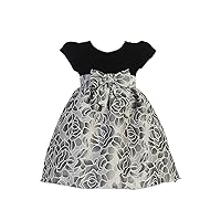 Made in USA Toddler Christmas Dresses for Girls Red Silver Holiday Outfit Party Dress Ropa Navideña Bebe Niña