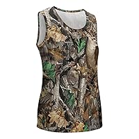 Camo Deer Camouflage Hunting Women's Muscle Tank Top Relaxed-Fit Sleeveless Undershirt Funny Shirt