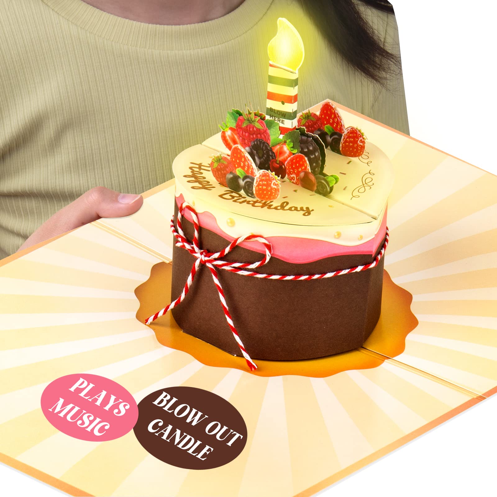 Birthday Cards - Happy Birthday Whimsical Cake Card