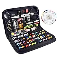 Fanciher Sewing Kit, 172PCS DIY Mini Quality Sewing Supplies for DIY, Beginners, Adults, Emergency, Summer Campers, Travel and Home with Storage Bag