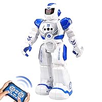 Best Gift for Kids,Intelligent Programmable RC Robot with Infrared Controller Toys,Dancing,Singing, Moonwalking and LED Eyes,Gesture Sensing Robot Kit for Childrens Entertainment (Blue)