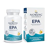 EPA, Lemon - 60 Soft Gels - 1210 mg Omega-3 - High-Intensity EPA Formula for Positive Mood, Heart Health & Healthy Immunity - 30 Servings