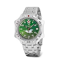 Vostok | Komandirskie MIG-29 Fulcrum Fighter Commander Russian Air Force Military Mechanical Wrist Watch | Fashion | Business | Casual Men’s Watches | Model Series 124