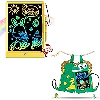 bravokids Dinosaur Toys for Boys, Kid Toys Backpack LCD Writing Board Drawing Pad Coloring Doodle Board, Car Trip Learning Educational Toddler Toys Birthday Christmas Gift for 3 4 5 6 7 8 Boys