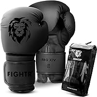 FIGHTR® Premium Boxing Gloves for More Stability | for Men & Women | Boxing, MMA, Muay Thai, Kickboxing, Training & Sparring 08 10 12 14 16 oz | incl. Carry Bag