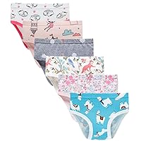 Sladatona Little Girls Soft Underwear Toddler Kids Breathable Comfort Panties
