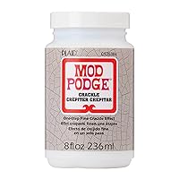 Mod Podge One-Step Crackle Medium, 8 fl oz Premium Acrylic Sealer, Perfect for Easy to Apply DIY Arts and Crafts, CS25384, Clear