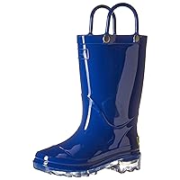 Western Chief Kids Light-Up Waterproof Rain Boot with Pull on Handles