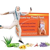Mobility Circulation Foot Patches | Adhesive Foot Patch for Increased Circulation & Sensation | Body Relief Foot Pads for Soreness & Pain | Only Foot Pad Made in The USA