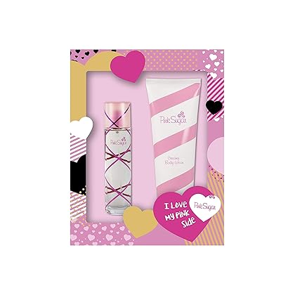 Pink Sugar 2 Piece Set, Eau de Toilette & Body Lotion, 3.4 fl. Oz