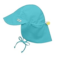 i play. Baby Flap Sun Protection Swim Hat, Aqua, 9-18 Months