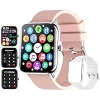 feifuns 2022 Smart Watch with Text and Call Receive/Dial for Android Phone Compatible, Fitness Watch with Voice Control Heart Rate SpO2 Sleep Tracker Sport Smartwatch for Women Men