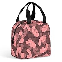 Penis Lunch Tote Bag Reusable Lunch Box Meal Bag Food Handbags for Work Picnic Travel