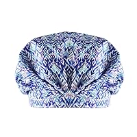The Shower Turban, Comfortable, Water Repellent, Sound-reducing Polyester, Elastic-free Trim Eliminates Imprints, Preserve Hair Styles, Roomy Design for Fullest Hair, Rainfall