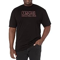 Marvel Big & Tall Classic Glogo Men's Tops Short Sleeve Tee Shirt