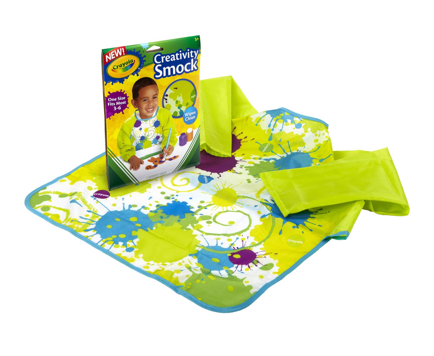 Crayola Art Smock for Kids, Painting Supplies, Ages 3, 4, 5, 6