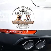 Vinyl Car Decal Proundly Serving Whatever You Brought Family Name Backyard Pet Dogs Pattern Retro Quotes Boxer Engli 18in Waterproof Sticker Decal Cars Laptops Wall Doors Windows Decal Sticker Bumper