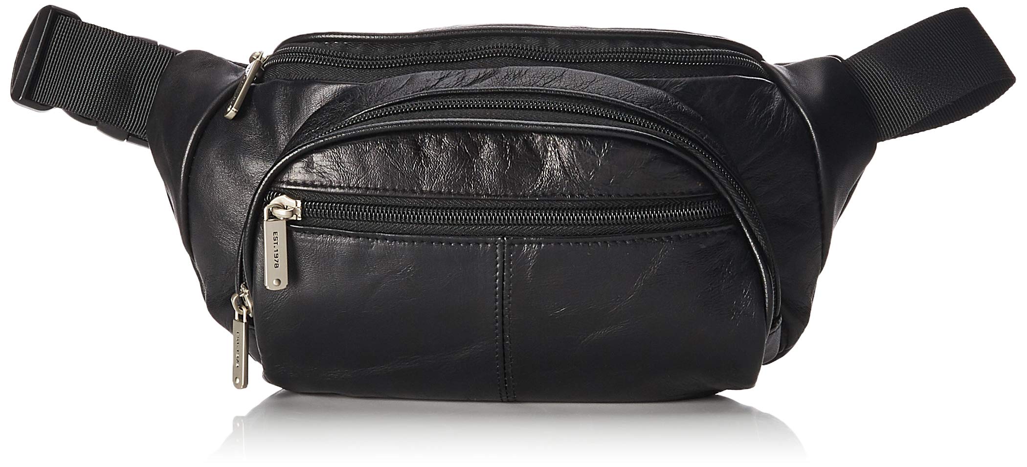 Travelon: RFID Blocking Leather Waist Pack - Black
