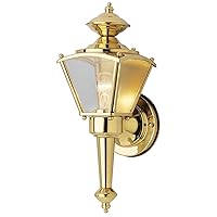 Westinghouse Lighting 6696400 One-Light Wall Lantern,Polished Brass