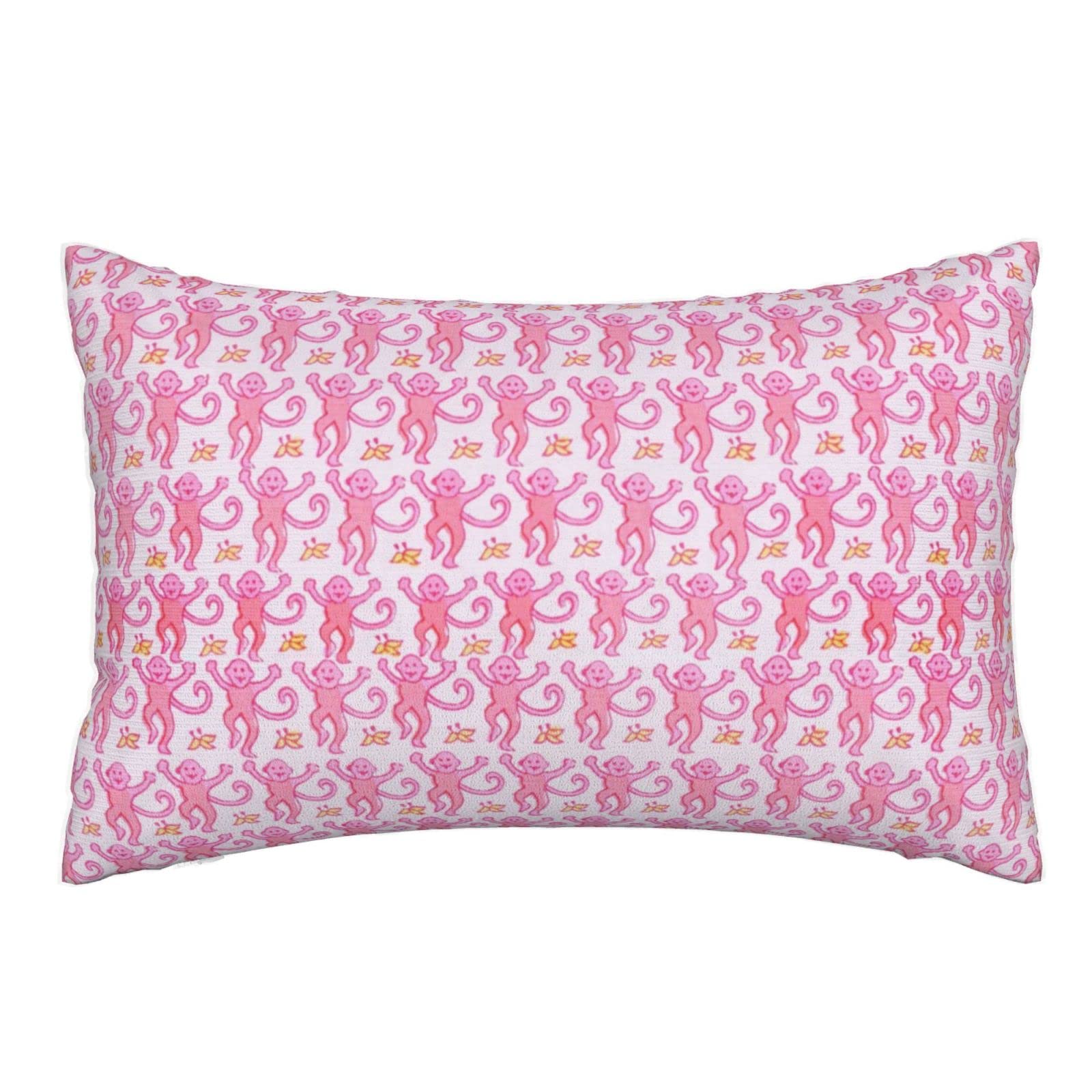 Mua Dikopd Pink Roller Monkey Rabbit Throw Pillow Cushion Case ...