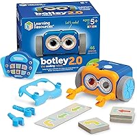 Botley the Coding Robot 2.0 - 46 pieces, Ages 5+ Coding Robot for Kids, STEM Toys, Programming for Kids, Electronic Learning for Kids, Screen-Free Toys