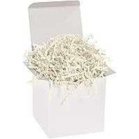 BOX USA 10 lb. Ivory Crinkle Paper Packing, Shipping, and Moving Box Filler Shredded Paper for Box Package, Basket Stuffing, Bag, Gift Wrapping, Holidays, Crafts, and Decoration