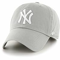 '47 New York Yankees Gray Clean Up Adjustable Hat, Adult One Size Fits All
