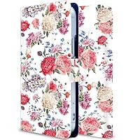 SoftBank 707SH-Y02-BH5 Simple Smartphone 4 707SH Case, Notebook Type, 707SH Case, Stand Function, Card Holder, Colorful Flowers