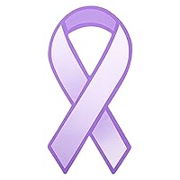 Fundraising For A Cause Large Paper Purple Ribbon Cutouts – Awareness Paper Ribbon Decorations - Donation to Support Alzheimer’s, Domestic Abuse, Epilepsy, & other Causes - (1 Pack - 50 Ribbons)