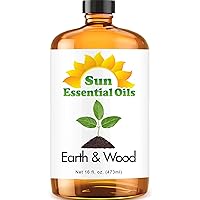 Sun Essential Oils - Earth & Wood Blend Essential Oil 16oz for Aromatherapy, Diffuser, Candles, Soaps, lotions, or shampoos