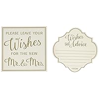Lillian Rose Ivory 48 Wishes and Advice Cards, 4