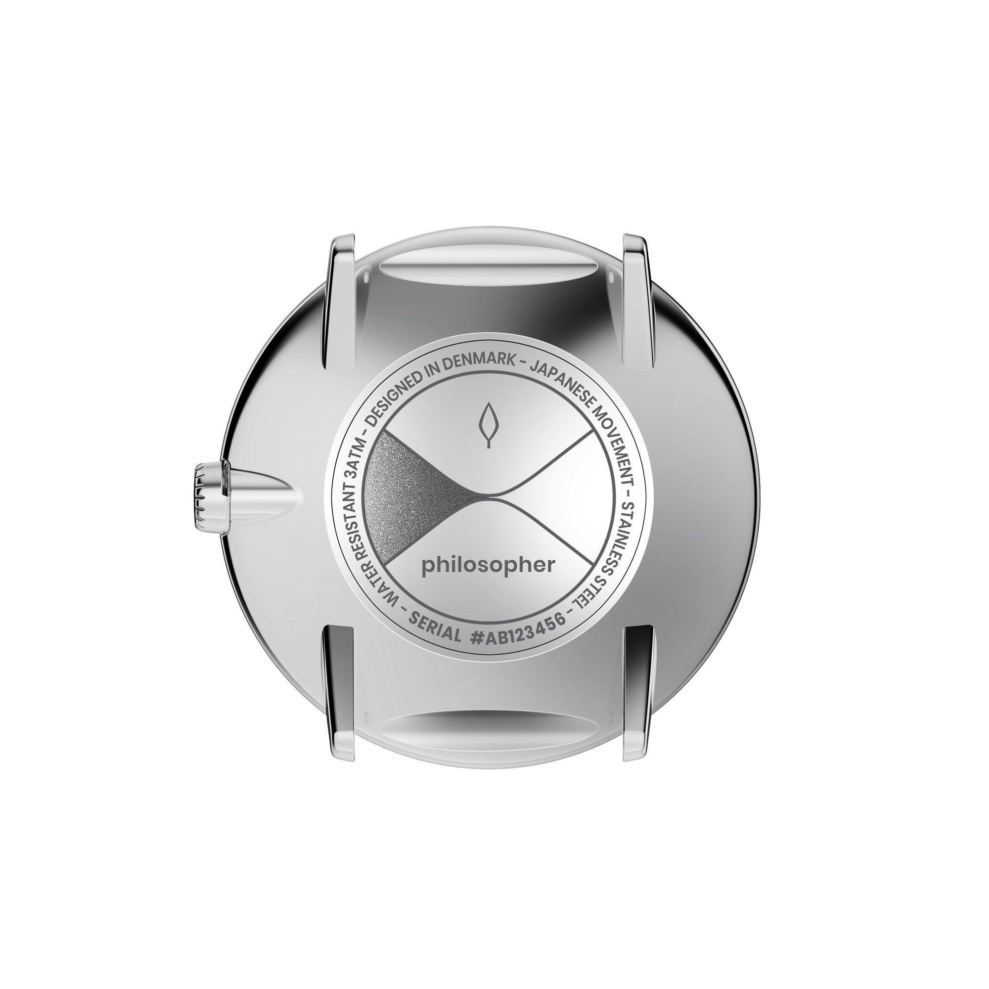 Nordgreen Philosopher Scandinavian Silver Watch with Interchangeable Straps
