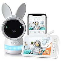 ARENTI Video Baby Monitor, Audio Monitor with 2K Ultra HD WiFi Camera,5