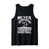 Never Underestimate An Old Man Who Plays Basketball Tank Top