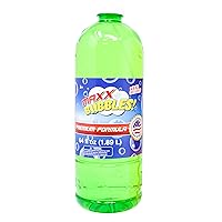 Sunny Days Entertainment Bubble Solution Refill with Wand 64oz Non Toxic, Made in USA Bubbles, Kids Easy Grip Bottle for Bubble Machine, Assorted Bottle Colors
