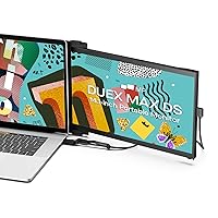 New Mobile Pixels Duex Max DS 14.1'' FHD Portable Monitor, USB Type-C/HDMI Plug and Play 1080p Laptop Monitor Extender, Portable Screen for 14'' to 17 '' Laptops, Mac/Windows/Android/Switch Compatible