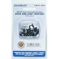 Bachmann Trains - HOOK AND LOOP COUPLERS (3 pair/pack) - Appropriate for Most Thomas & Friends Engines and Rolling Stock - HO Scale