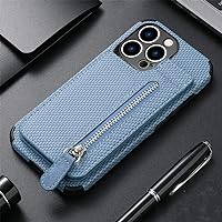 Zipper Cards Wallet Leather Phone Case for iPhone 13 12 Mini 11 Pro Max X XS XR 8 7 6 6S Plus SE 2020 Purse Card Holder Cover,Blue,for iPhone Xs Max